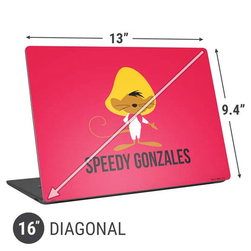 Looney Tunes Speedy Gonzales Identity Universal Laptop 16in (13 x 9.4in) Skin