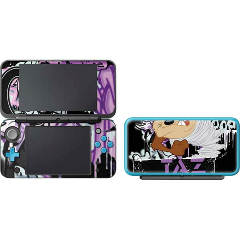 Looney Tunes Splatter Paint Tasmanian Devil Nintendo 2DS XL (2017) Skin