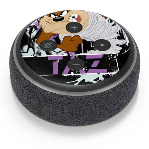 Looney Tunes Splatter Paint Tasmanian Devil Amazon Echo Dot Skin