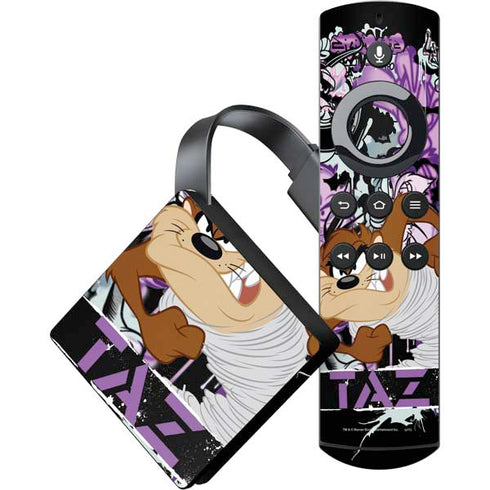 Looney Tunes Splatter Paint Tasmanian Devil Amazon Fire TV Skin