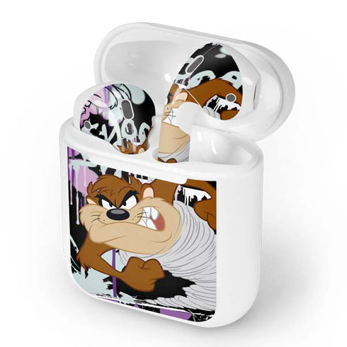 Looney Tunes Splatter Paint Tasmanian Devil Apple AirPods Skin
