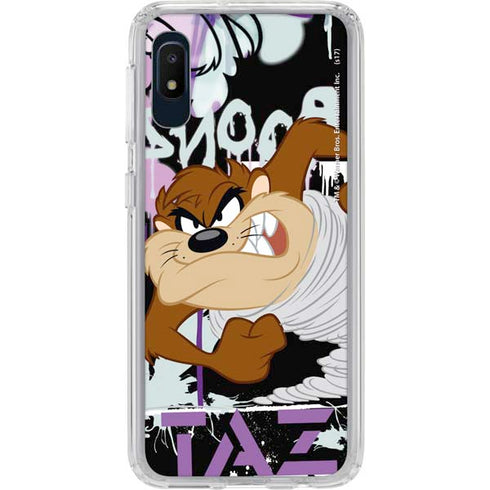 Looney Tunes Splatter Paint Tasmanian Devil Galaxy A10e Clear Case