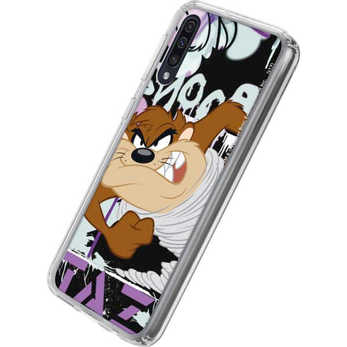Looney Tunes Splatter Paint Tasmanian Devil Galaxy A50 Clear Case