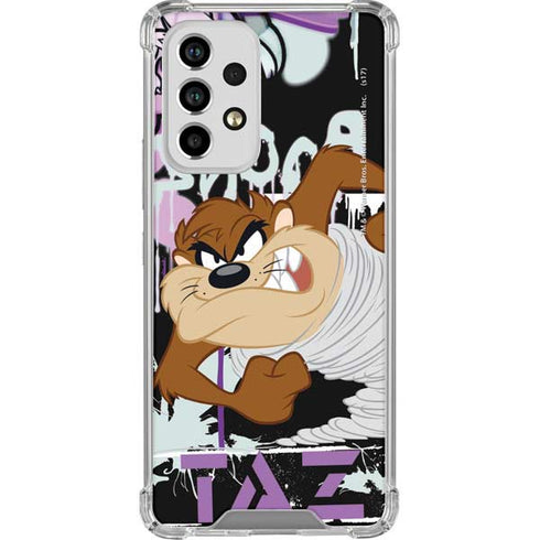 Looney Tunes Splatter Paint Tasmanian Devil Galaxy A53 5G Clear Case