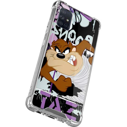 Looney Tunes Splatter Paint Tasmanian Devil Galaxy A71 5G Clear Case