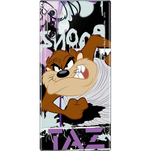Looney Tunes Splatter Paint Tasmanian Devil Galaxy Note 10 Skin