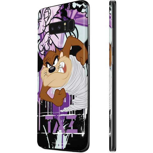 Looney Tunes Splatter Paint Tasmanian Devil Galaxy Note 8 Skin