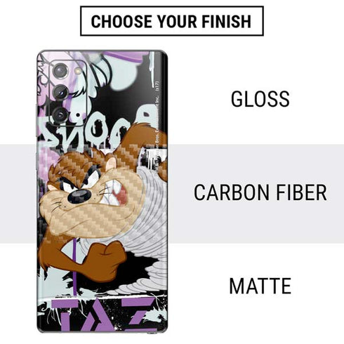 Looney Tunes Splatter Paint Tasmanian Devil Galaxy Note20 5G Skin
