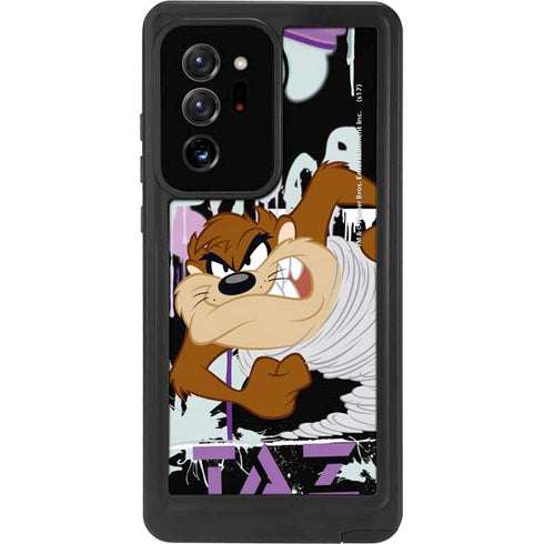 Looney Tunes Splatter Paint Tasmanian Devil Galaxy Note20 Ultra 5G Waterproof Case
