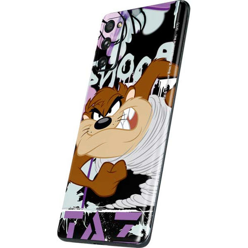 Looney Tunes Splatter Paint Tasmanian Devil Galaxy S20 Fan Edition Skin