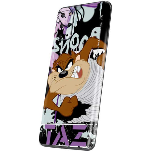 Looney Tunes Splatter Paint Tasmanian Devil Galaxy S20 Plus Skin