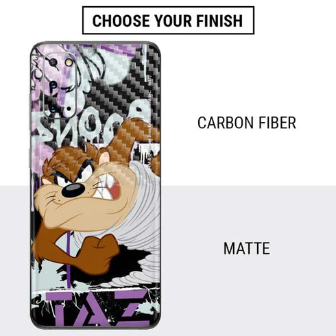 Looney Tunes Splatter Paint Tasmanian Devil Galaxy S20 Skin