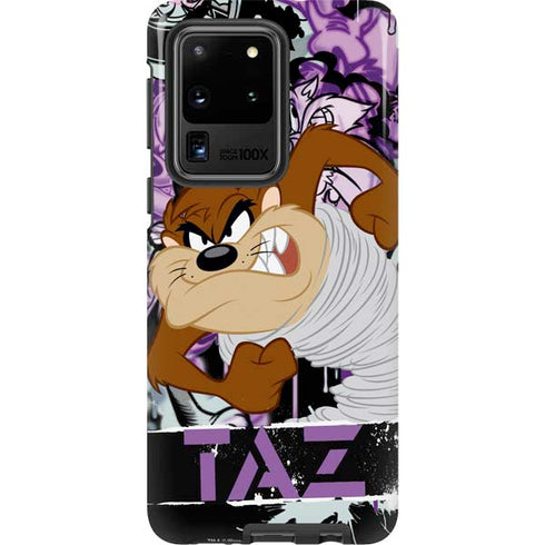 Looney Tunes Splatter Paint Tasmanian Devil Galaxy S20 Ultra 5G Pro Case
