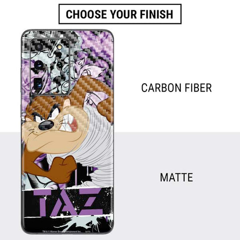 Looney Tunes Splatter Paint Tasmanian Devil Galaxy S20 Ultra 5G Skin