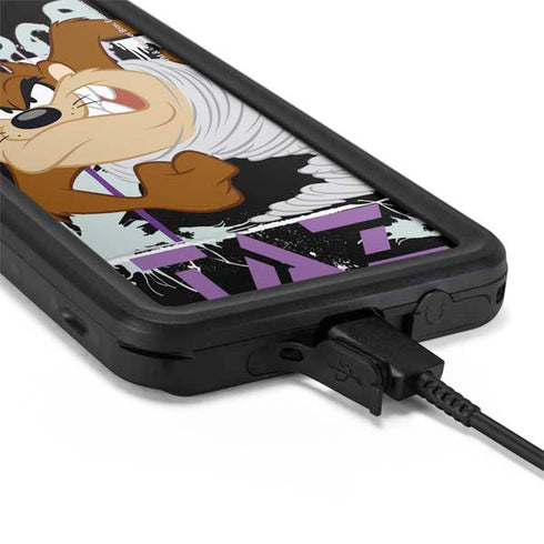 Looney Tunes Splatter Paint Tasmanian Devil Galaxy S20 Waterproof Case