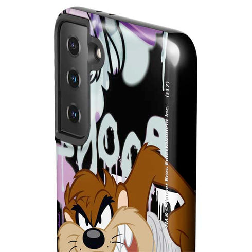 Looney Tunes Splatter Paint Tasmanian Devil Galaxy S21 FE Pro Case