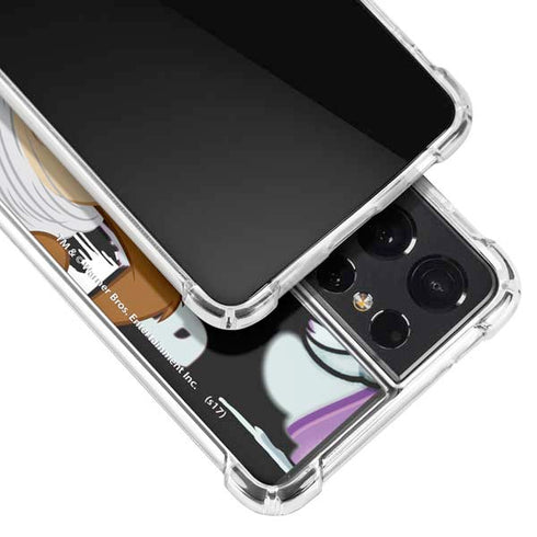 Looney Tunes Splatter Paint Tasmanian Devil Galaxy S21 Ultra 5G Clear Case