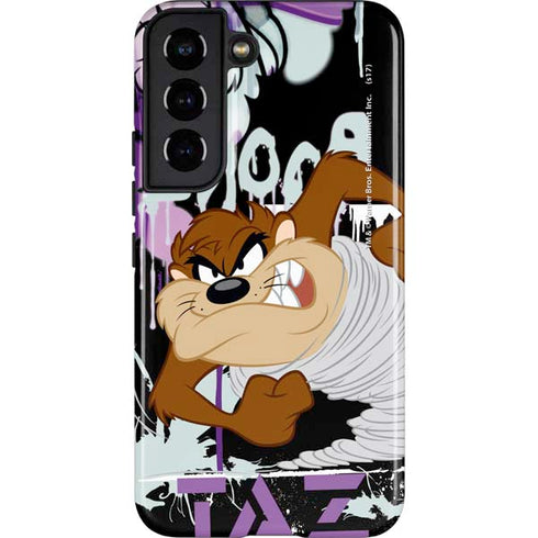 Looney Tunes Splatter Paint Tasmanian Devil Galaxy S22 Pro Case