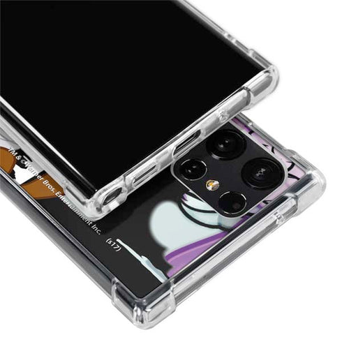 Looney Tunes Splatter Paint Tasmanian Devil Galaxy S22 Ultra Clear Case
