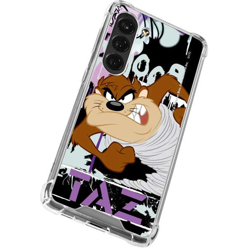 Looney Tunes Splatter Paint Tasmanian Devil Galaxy S23 Clear Case