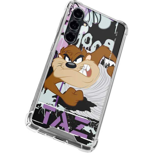Looney Tunes Splatter Paint Tasmanian Devil Galaxy S23 FE Clear Case