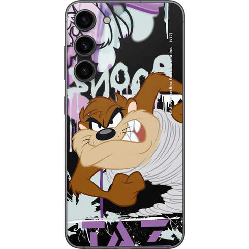 Looney Tunes Splatter Paint Tasmanian Devil Galaxy S23 Plus Skin