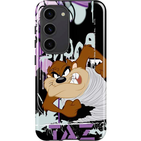 Looney Tunes Splatter Paint Tasmanian Devil Galaxy S23 Pro Case