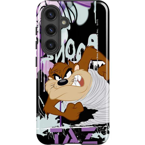 Looney Tunes Splatter Paint Tasmanian Devil Galaxy S24 Plus Impact Case