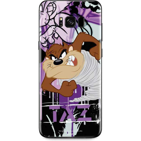 Looney Tunes Splatter Paint Tasmanian Devil Galaxy S8 Plus Skin