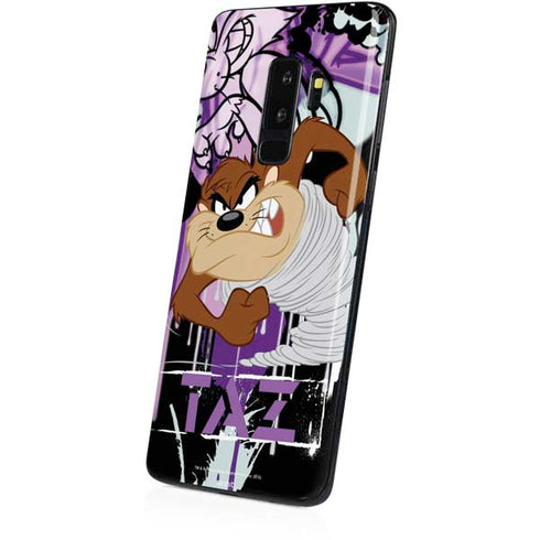 Looney Tunes Splatter Paint Tasmanian Devil Galaxy S9 Plus Skin