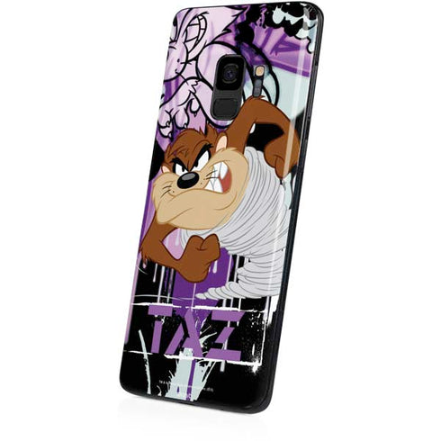 Looney Tunes Splatter Paint Tasmanian Devil Galaxy S9 Skin