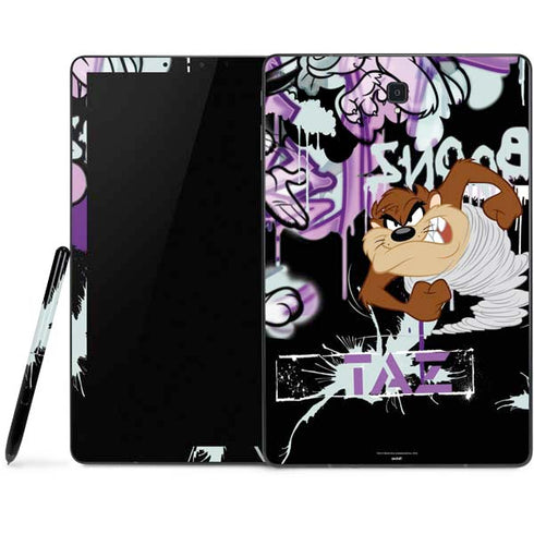 Looney Tunes Splatter Paint Tasmanian Devil Samsung Galaxy Tab Skin