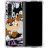 Looney Tunes Splatter Paint Tasmanian Devil Galaxy Z Fold4 5G Clear Case