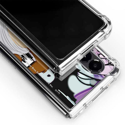 Looney Tunes Splatter Paint Tasmanian Devil Galaxy Z Fold4 5G Clear Case