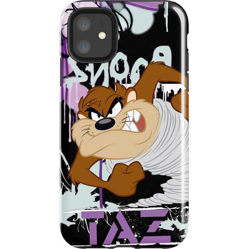 Looney Tunes Splatter Paint Tasmanian Devil iPhone 11 Impact Case