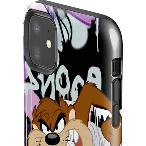 Looney Tunes Splatter Paint Tasmanian Devil iPhone 11 Impact Case