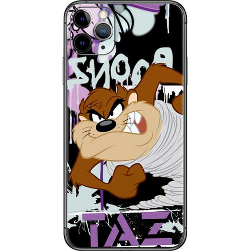 Looney Tunes Splatter Paint Tasmanian Devil iPhone 11 Pro Max Skin