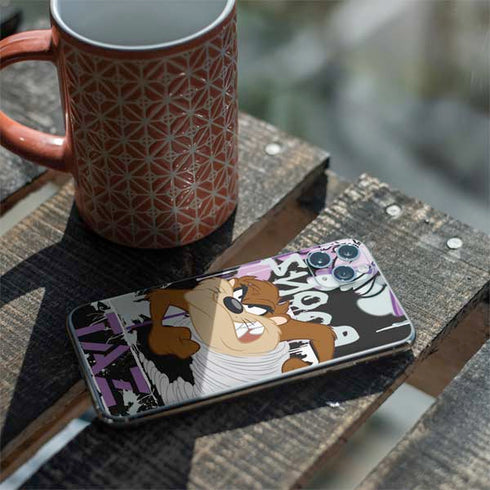 Looney Tunes Splatter Paint Tasmanian Devil iPhone 11 Pro Max Skin