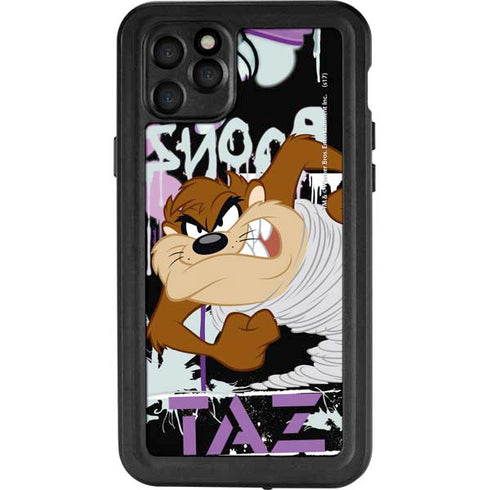 Looney Tunes Splatter Paint Tasmanian Devil iPhone 11 Pro Max Waterproof Case