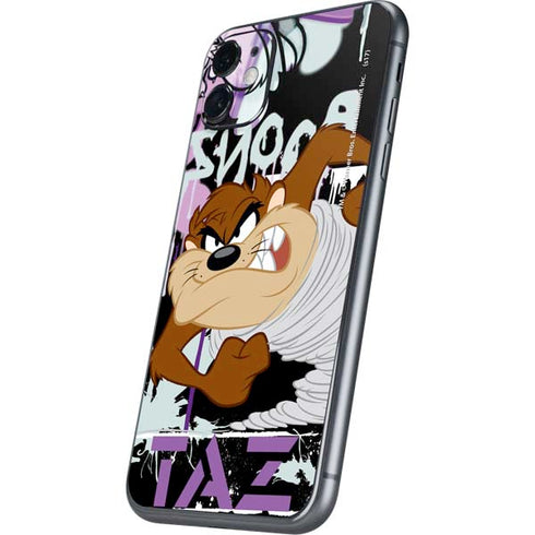 Looney Tunes Splatter Paint Tasmanian Devil iPhone 11 Skin