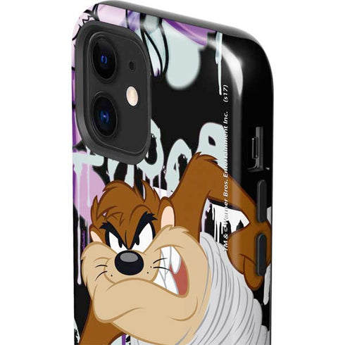 Looney Tunes Splatter Paint Tasmanian Devil iPhone 12 Impact Case