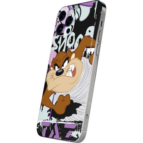 Looney Tunes Splatter Paint Tasmanian Devil iPhone 12 Pro Max Skin