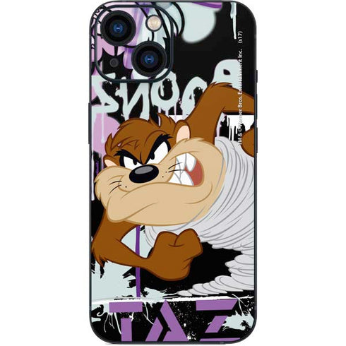 Looney Tunes Splatter Paint Tasmanian Devil iPhone 13 Mini Skin