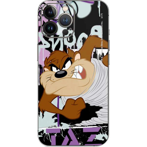 Looney Tunes Splatter Paint Tasmanian Devil iPhone 13 Pro Max Skin