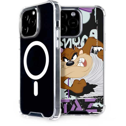 Looney Tunes Splatter Paint Tasmanian Devil iPhone 14 Pro Max MagSafe Case