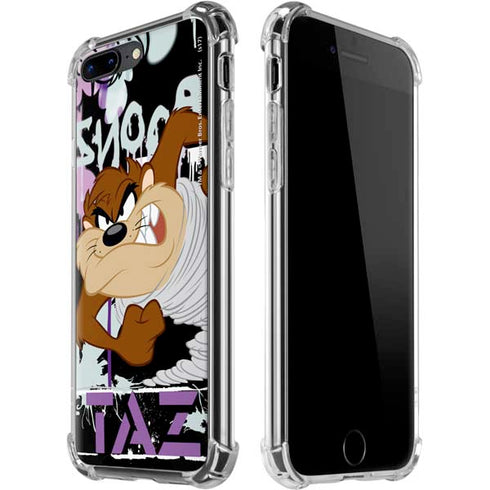 Looney Tunes Splatter Paint Tasmanian Devil iPhone 7/8 Plus Clear Case