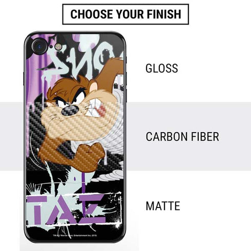 Looney Tunes Splatter Paint Tasmanian Devil iPhone SE (2nd & 3rd Gen) Skin
