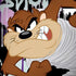 Looney Tunes Splatter Paint Tasmanian Devil iPhone X Skin