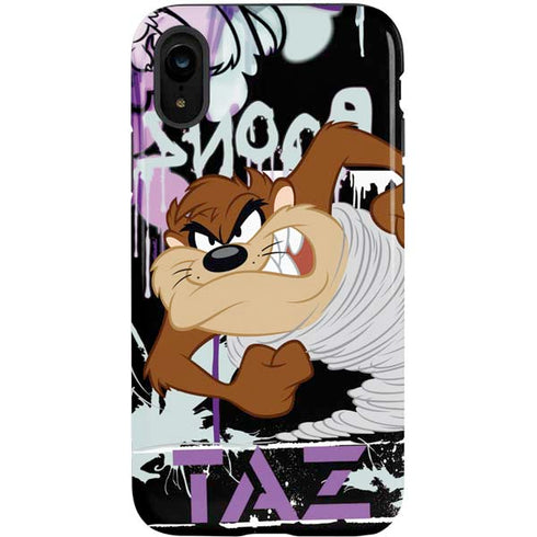 Looney Tunes Splatter Paint Tasmanian Devil iPhone XR Pro Case