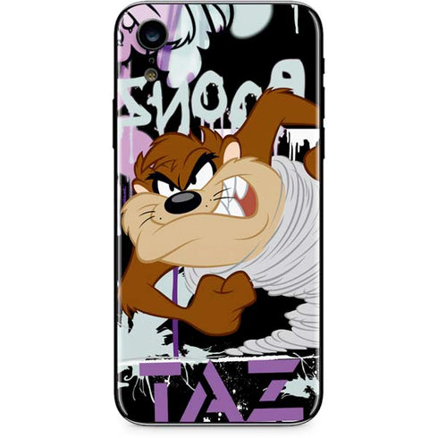 Looney Tunes Splatter Paint Tasmanian Devil iPhone XR Skin